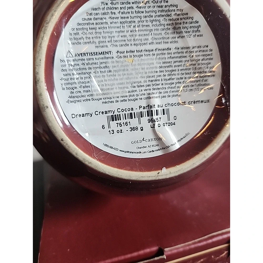 New Gold Canyon Candle 13 Oz 